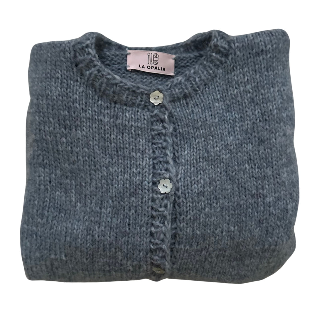 	Ekskluzywny sweter z alpaki i jedwabiu w kolorze baby blue – elegancki styl